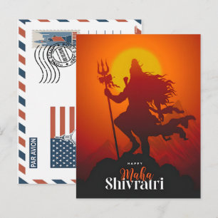 Cartes Pour Fêtes Annuelles Mahashivratri Bumper Celebration Festival Année 20