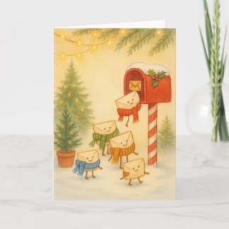 Cartes Pour Fêtes Annuelles Mailbox to the North Pole - Winter Warmup