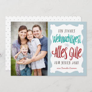 Cartes Pour Fêtes Annuelles Main beschriftete Weihnachtsfeiertags-Gruß