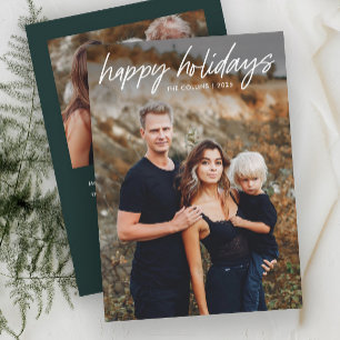 Cartes Pour Fêtes Annuelles Main moderne Lettré 2 photo