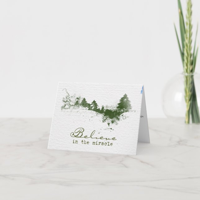 Cartes Pour Fêtes Annuelles Main painted Merry Christmas stamp (Devant)