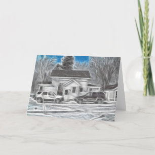 Cartes Pour Fêtes Annuelles Maison agricole 3 Pétrole amélioré