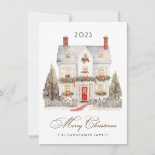 Cartes Pour Fêtes Annuelles Maison de Noël