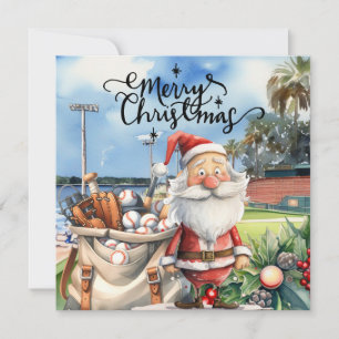 Cartes Pour Fêtes Annuelles Maison de Noël de baseball pour les fêtes : Florid