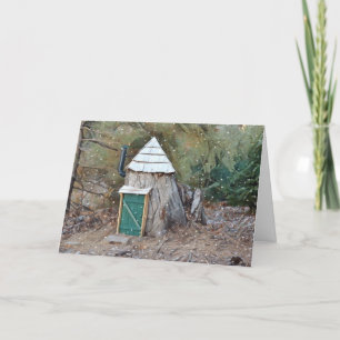 Cartes Pour Fêtes Annuelles Maison des elfes magiques