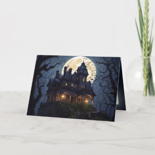 Cartes Pour Fêtes Annuelles Maison hantée d'Halloween