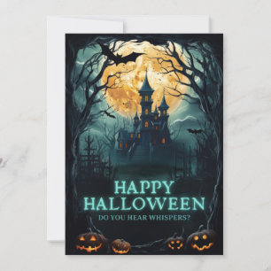 Cartes Pour Fêtes Annuelles Maison hantée joyeux Halloween