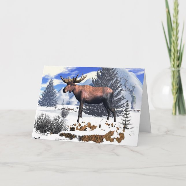 Cartes Pour Fêtes Annuelles Majasty isolée, (Devant)