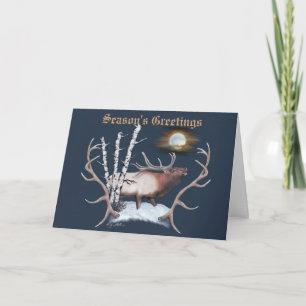 Cartes Pour Fêtes Annuelles Majestic Bull Elk