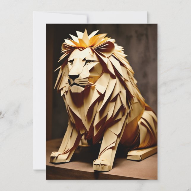 Cartes Pour Fêtes Annuelles "Majestic Lion Greeting Card" (Devant)