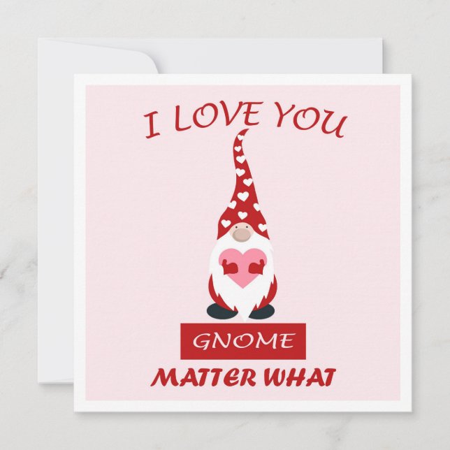 Cartes Pour Fêtes Annuelles MAKOM1000- Gnome Mignon Humour de la Saint-Valenti (Devant)