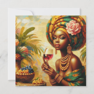 CARTES POUR FÊTES ANNUELLES MAKOM1000 - VINTAGE LADY ART