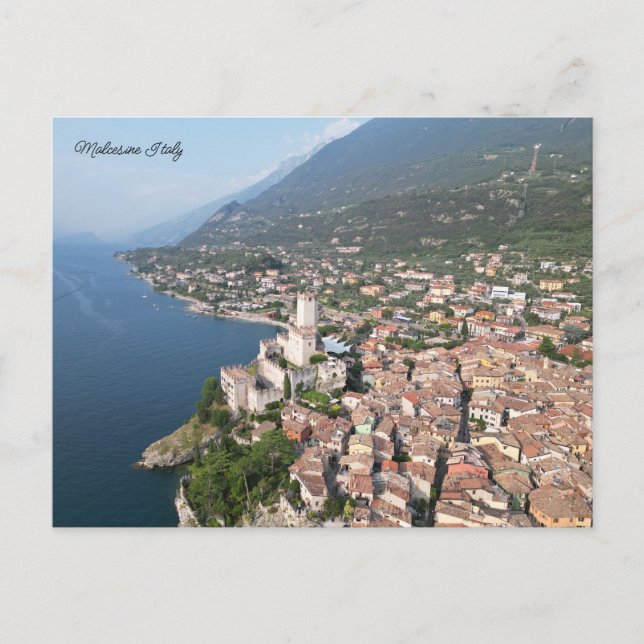 Cartes Pour Fêtes Annuelles Malcesine Lake Garda Italy (Devant)
