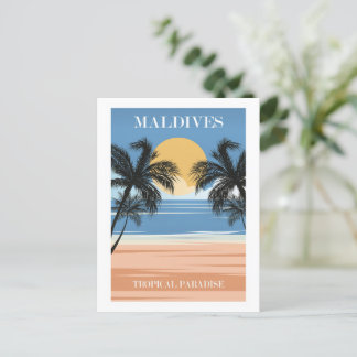 Cartes Pour Fêtes Annuelles Maldives, le paradis tropical