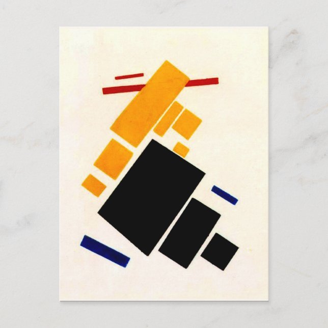 Cartes Pour Fêtes Annuelles Malevich - Composition du suprématisme, avion (Devant)