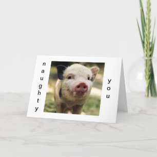 CARTES POUR FÊTES ANNUELLES MALHEUREUSEMENT VOUS-CHANCE MOI CHRISTMAS PIGGY