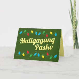 Cartes Pour Fêtes Annuelles Maligayang Pasko Philippines Christmas Card