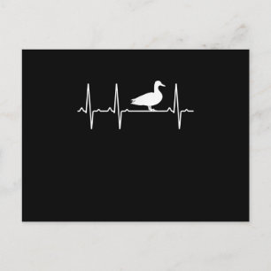 Cartes Pour Fêtes Annuelles Mallard Heartbeat Cadeau Pour Hommes Femmes Canard