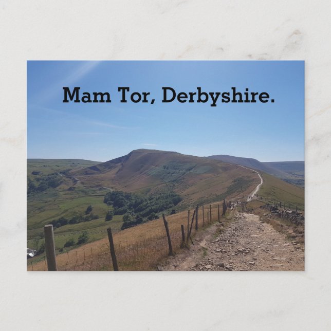 Cartes Pour Fêtes Annuelles Mam Tor, Derbyshire. (Devant)