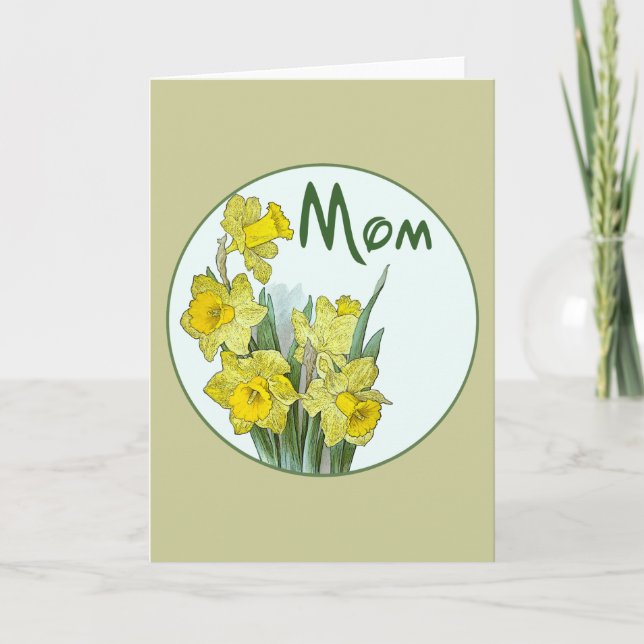 Cartes Pour Fêtes Annuelles Maman (Devant)