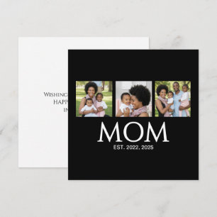 Cartes Pour Fêtes Annuelles Maman Casquettes Noir 3 Photo Fête des Mères
