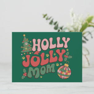 Cartes Pour Fêtes Annuelles Maman de chien joyeuse et festive Noël vacances am