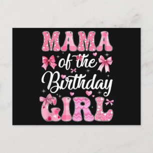 Cartes Pour Fêtes Annuelles Maman De La Fille Anniversaire Famille Rose Coquet
