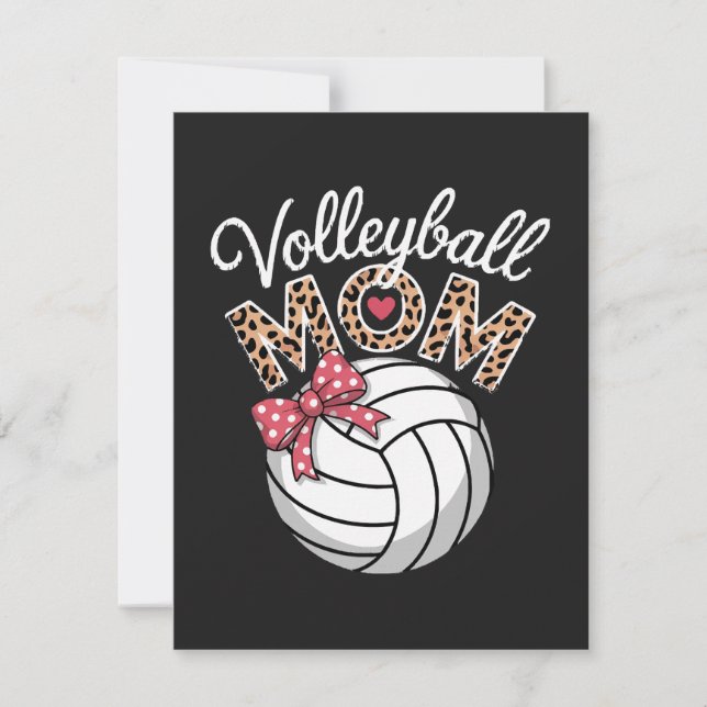 Cartes Pour Fêtes Annuelles Maman de volleyeuse (Devant)