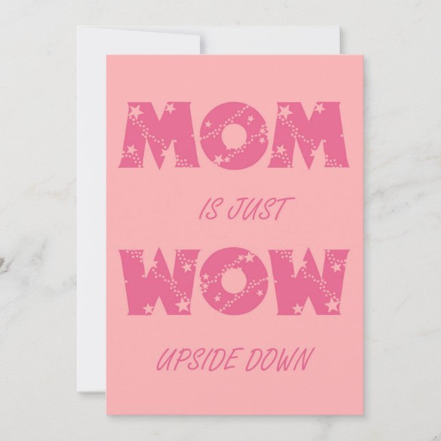 Cartes Pour Fêtes Annuelles Maman est juste Wow (Devant)