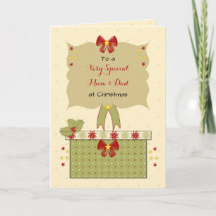 Cartes Pour Fêtes Annuelles Maman et papa spéciaux à Noël