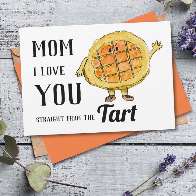 Cartes Pour Fêtes Annuelles Maman I Love You Funny Mothers Day Citation (Funny Mother’s Day card mom i love you straight from the tart word play joke)