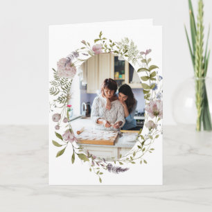 Cartes Pour Fêtes Annuelles Maman, je te choisirais comme ami Photo florale