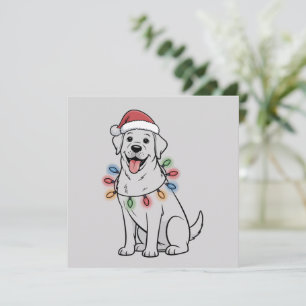Cartes Pour Fêtes Annuelles Maman Labrador Retriever amoureuse de chien de Noë