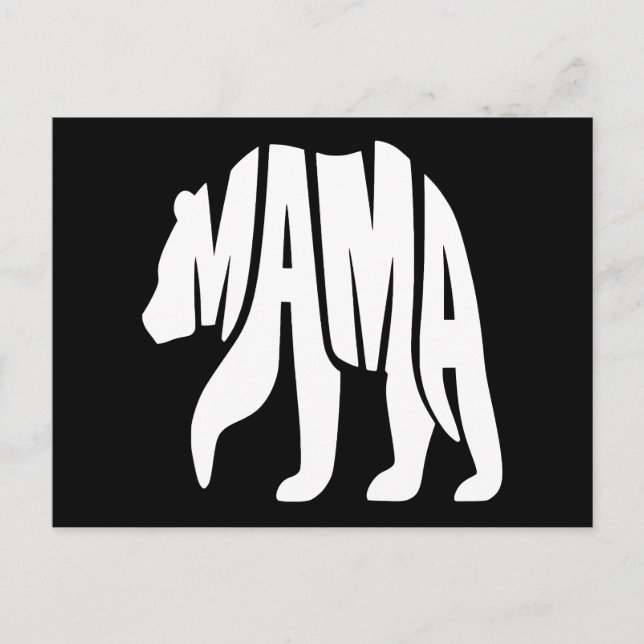 Cartes Pour Fêtes Annuelles Maman Ourse (Devant)