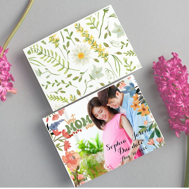 Cartes Pour Fêtes Annuelles Maman personnalisée pour être la photographie la j (Créateur téléchargé)