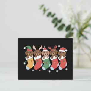 Cartes Pour Fêtes Annuelles Maman teckel Noël Cadeau pour amoureux de chiens N