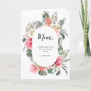 Cartes Pour Fêtes Annuelles Maman Tout Je Suis   Fête des mères florales