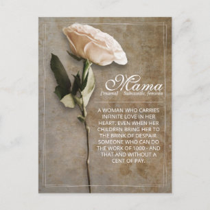 Cartes Pour Fêtes Annuelles Maman - tout simplement irremplaçable - vintage