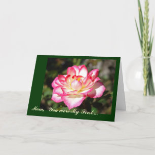 Cartes Pour Fêtes Annuelles Maman, tu étais ma première Saint-Valentin !! CART