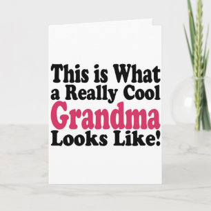 Cartes Pour Fêtes Annuelles Mamie Cool