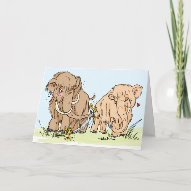 Cartes Pour Fêtes Annuelles mammoth valentine (Devant)