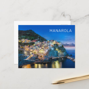 Cartes Pour Fêtes Annuelles Manarola Cinque Terre La Spezia Italie Panorama