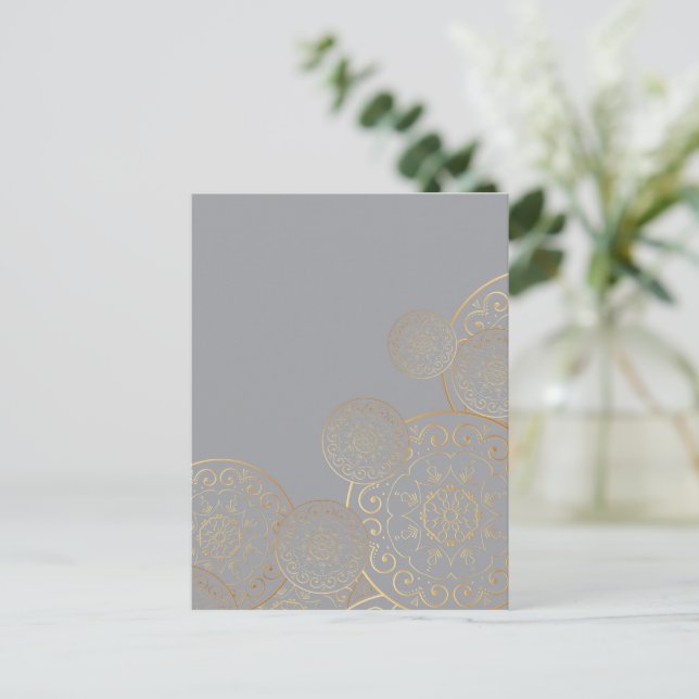 Cartes Pour Fêtes Annuelles Mandala 49 de luxe (Debout devant)