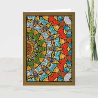 Cartes Pour Fêtes Annuelles Mandala de poissons numériques