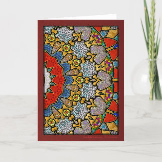 Cartes Pour Fêtes Annuelles Mandala numérique de diamant