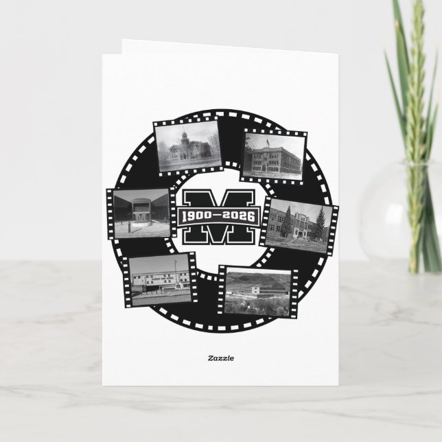 Cartes Pour Fêtes Annuelles Mandan All Class Reunion Card (Dos)