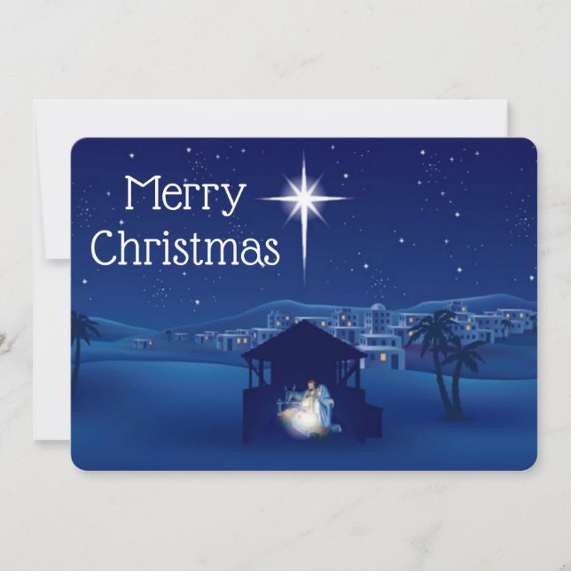 Cartes Pour Fêtes Annuelles Manger de Noël (Devant)