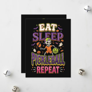 Cartes Pour Fêtes Annuelles Manger Dormir Pickleball Répéter Pickleball