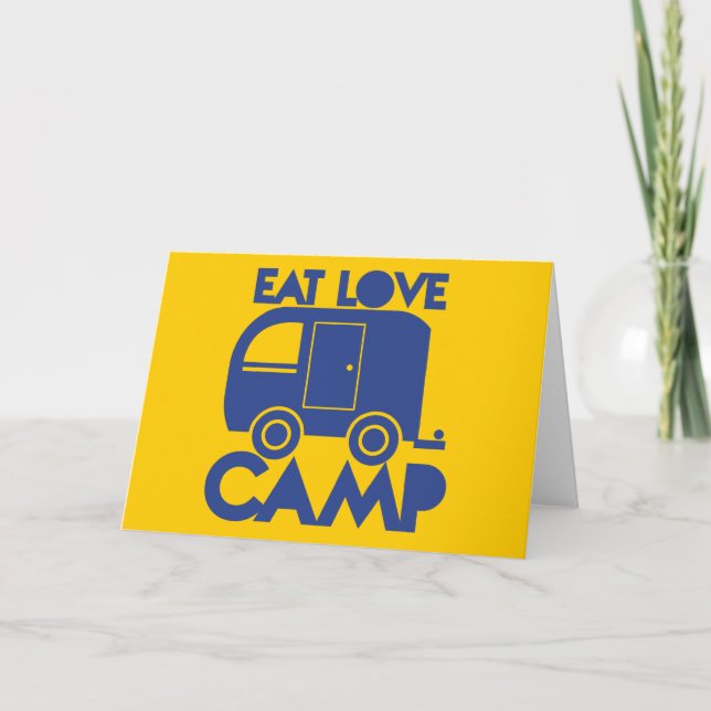 CARTES POUR FÊTES ANNUELLES MANGER LE CAMP D'AMOUR (Devant)