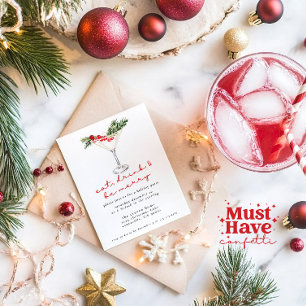 Cartes Pour Fêtes Annuelles Mangez, buvez et soyez joyeux Noël fête Potluck